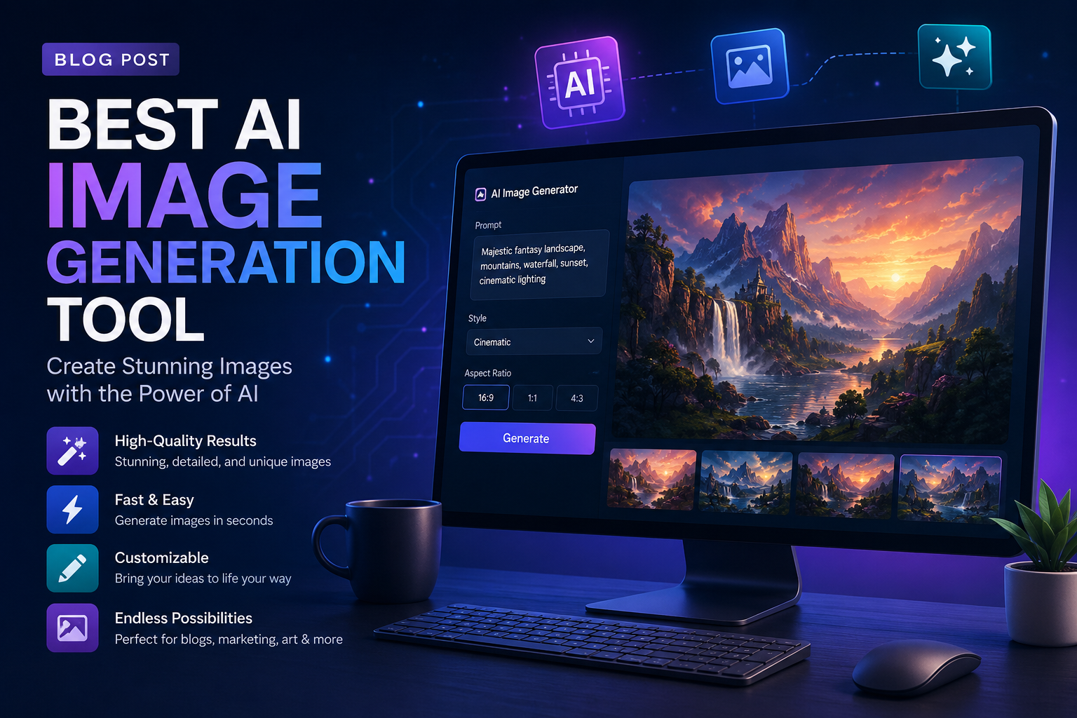 Best AI image generation tools blog