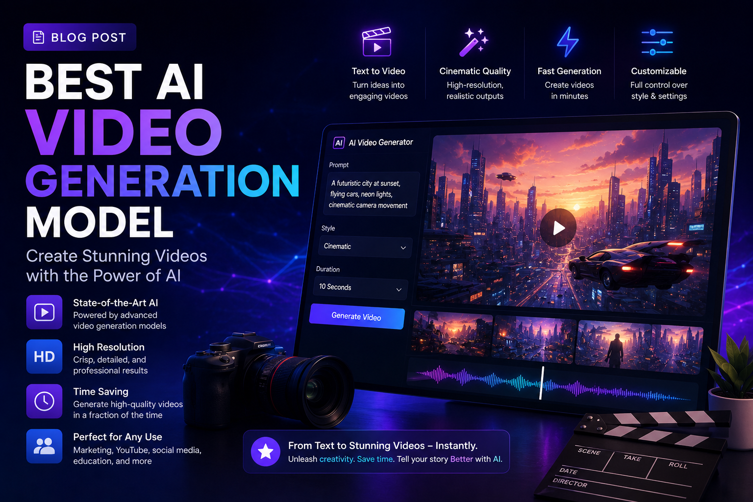 Best AI video generation tools blog